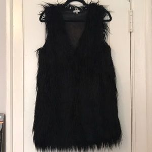 Faux Fur Vest Jacket